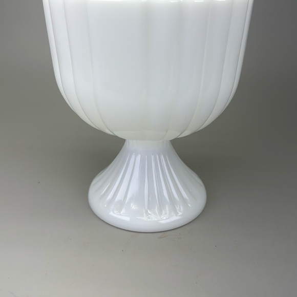 Vintage MilkGlass Compote Planter - Picture 7 of 12